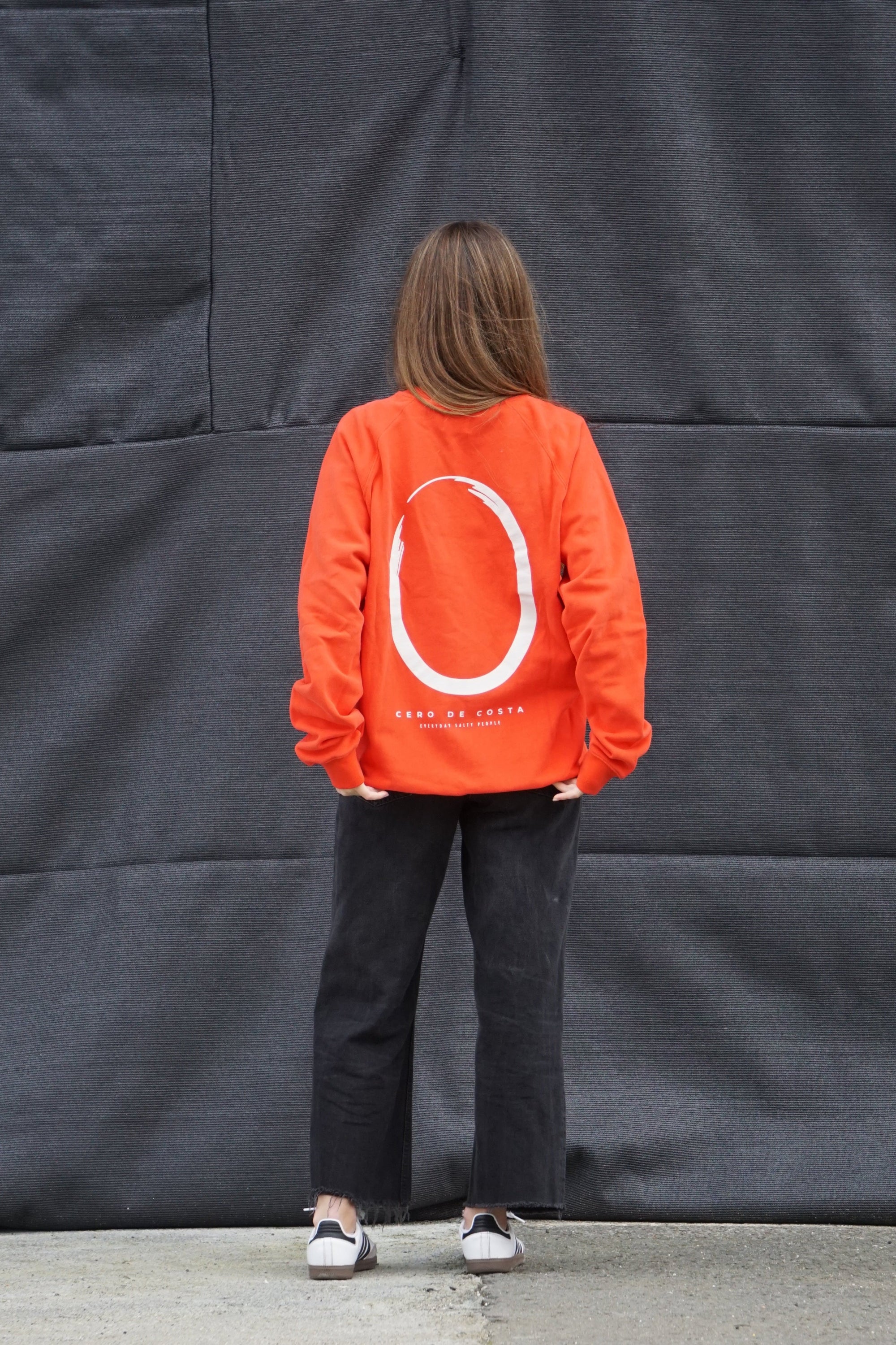 SUDADERA ROJO/BLANCO "LOGO CERO"